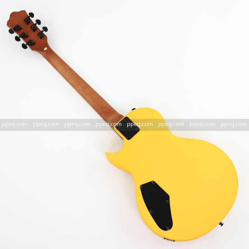 Classic LP Style Single-Cutaway Electric Guitar with Bright TV Yellow Finish (YMZ-258)