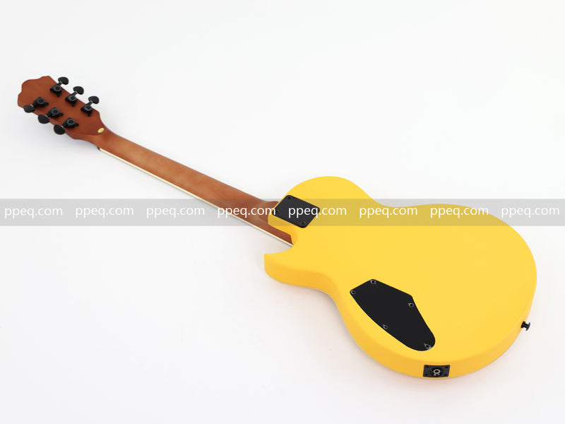 Classic LP Style Single-Cutaway Electric Guitar with Bright TV Yellow Finish (YMZ-258)