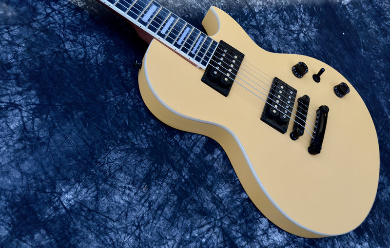 Classic LP Style Single-Cutaway Electric Guitar with Bright TV Yellow Finish (YMZ-258X)