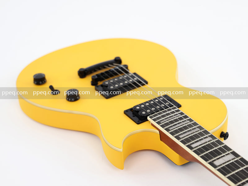 Classic LP Style Single-Cutaway Electric Guitar with Bright TV Yellow Finish (YMZ-258)