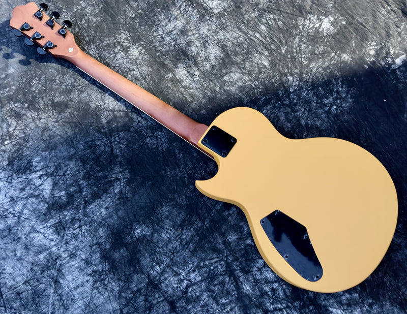 Classic LP Style Single-Cutaway Electric Guitar with Bright TV Yellow Finish (YMZ-258X)