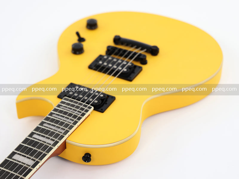 Classic LP Style Single-Cutaway Electric Guitar with Bright TV Yellow Finish (YMZ-258)