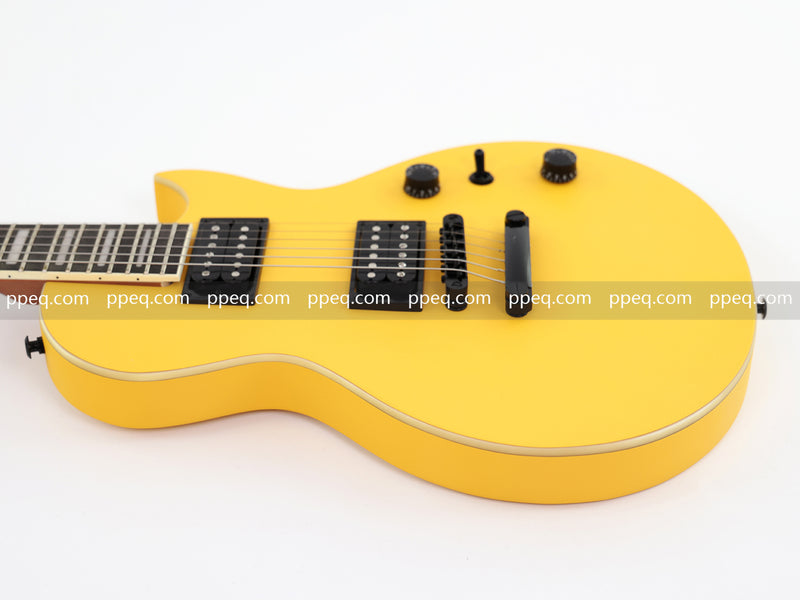 Classic LP Style Single-Cutaway Electric Guitar with Bright TV Yellow Finish (YMZ-258)