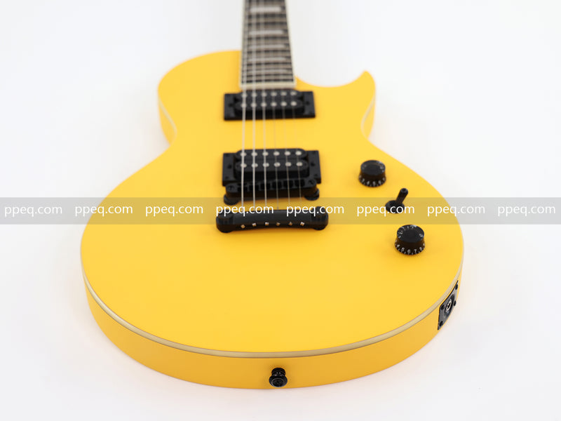 Classic LP Style Single-Cutaway Electric Guitar with Bright TV Yellow Finish (YMZ-258)