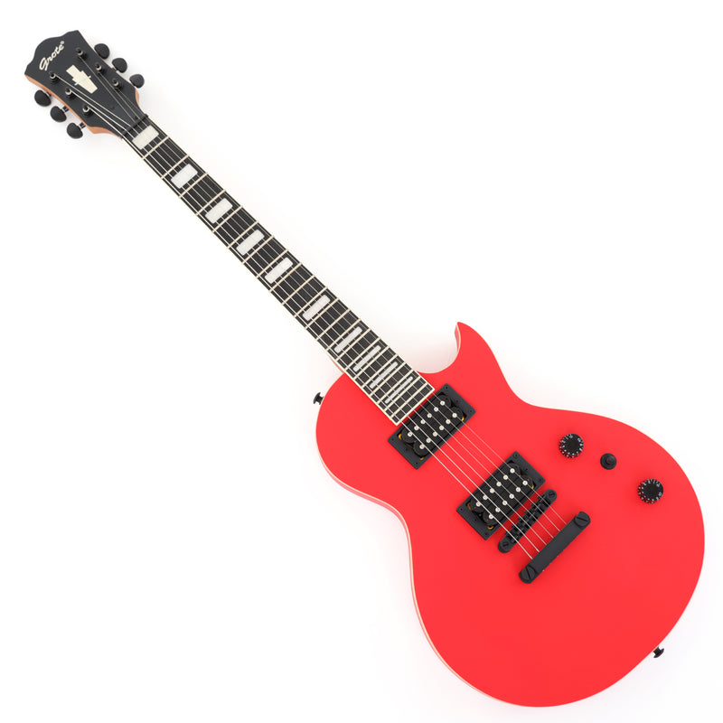 Classic LP Style Single-Cutaway Electric Guitar with Matte Bright Red Finish (YMZ-260)