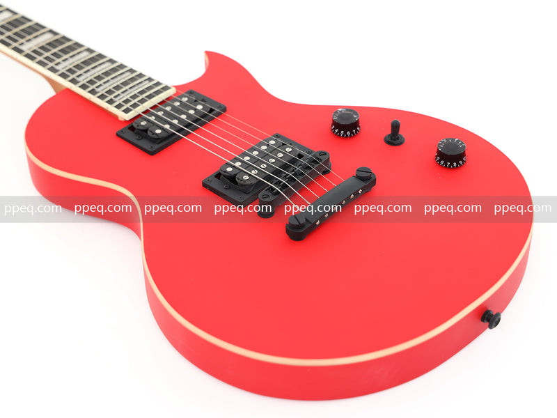 Classic LP Style Single-Cutaway Electric Guitar with Matte Bright Red Finish (YMZ-260)