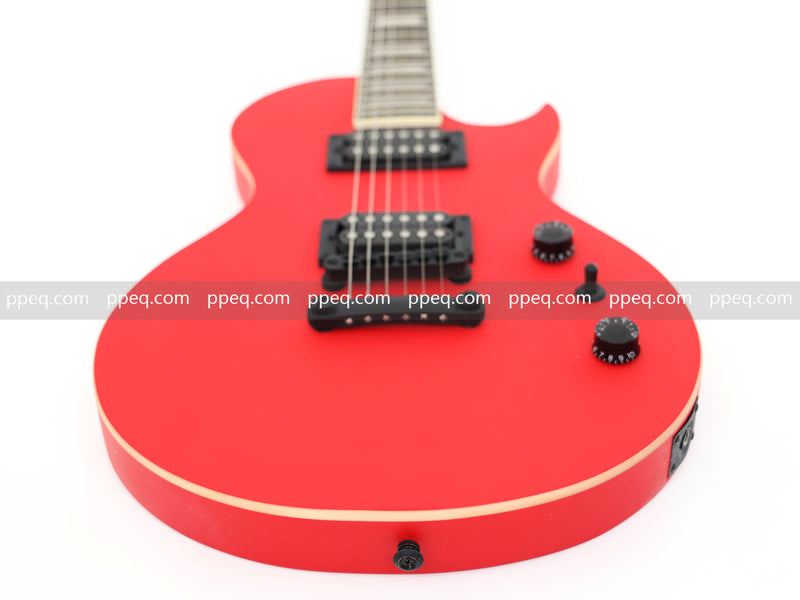 Classic LP Style Single-Cutaway Electric Guitar with Matte Bright Red Finish (YMZ-260)