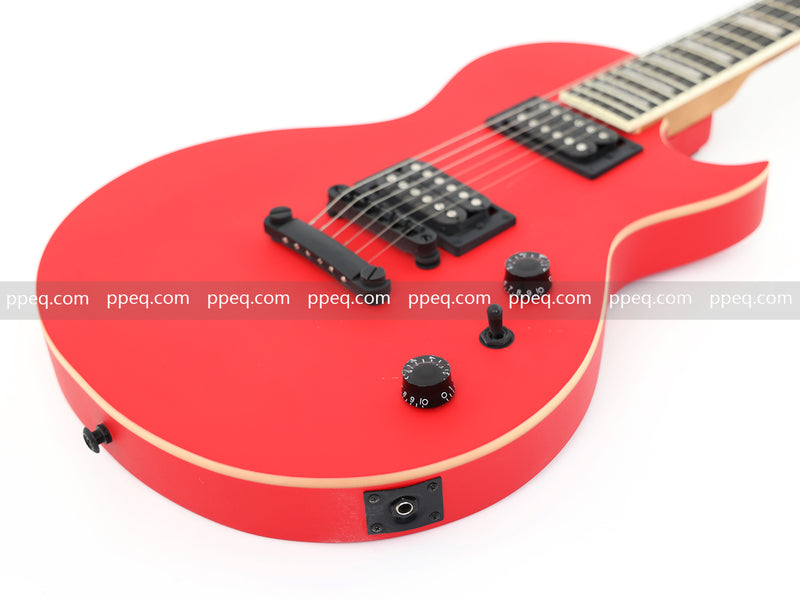 Classic LP Style Single-Cutaway Electric Guitar with Matte Bright Red Finish (YMZ-260)