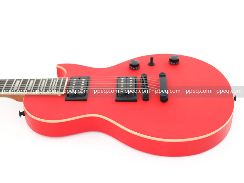 Classic LP Style Single-Cutaway Electric Guitar with Matte Bright Red Finish (YMZ-260)