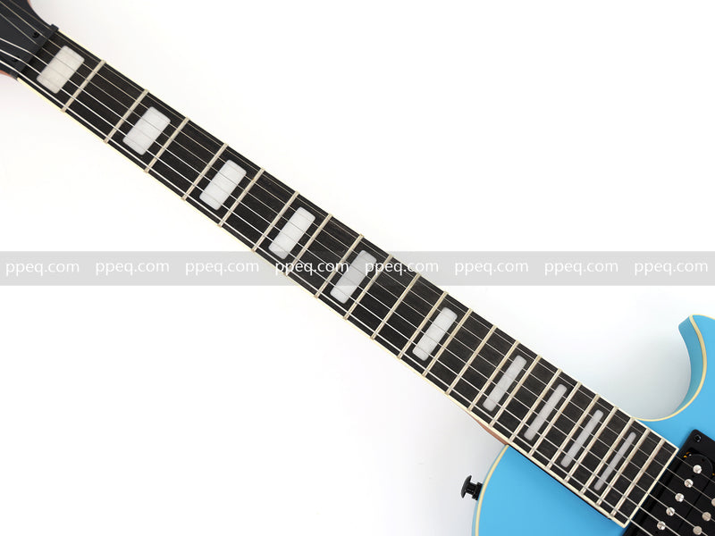 Classic LP Style Single-Cutaway Electric Guitar with Sonic Blue Finish (YMZ-259)