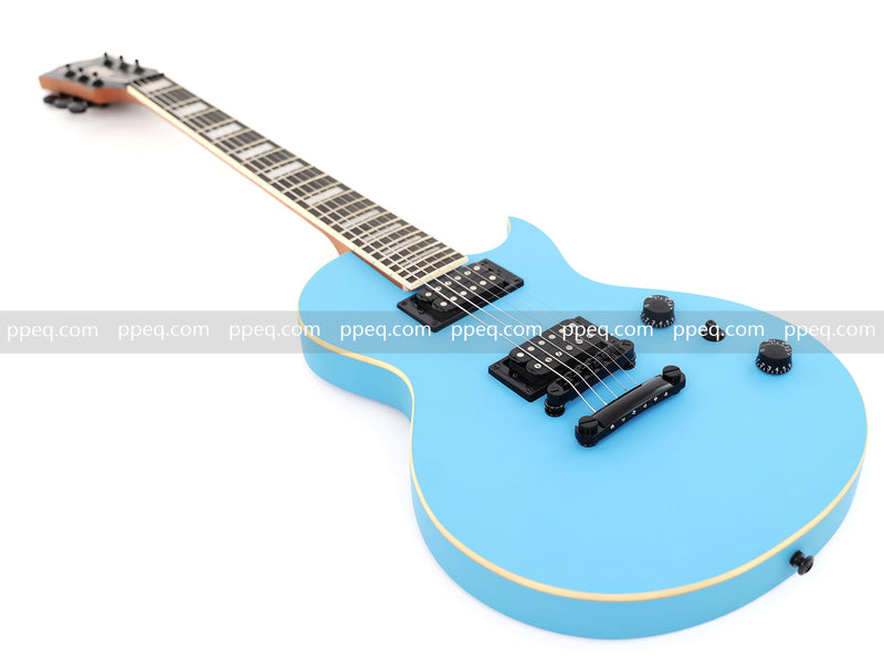 Classic LP Style Single-Cutaway Electric Guitar with Sonic Blue Finish (YMZ-259)