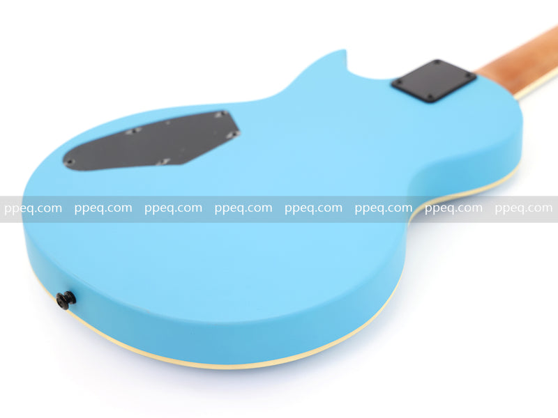 Classic LP Style Single-Cutaway Electric Guitar with Sonic Blue Finish (YMZ-259)