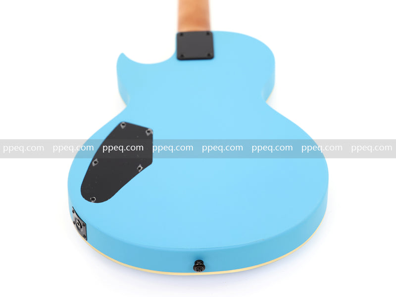 Classic LP Style Single-Cutaway Electric Guitar with Sonic Blue Finish (YMZ-259)