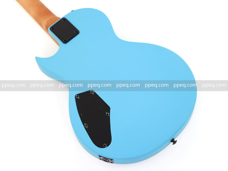 Classic LP Style Single-Cutaway Electric Guitar with Sonic Blue Finish (YMZ-259)