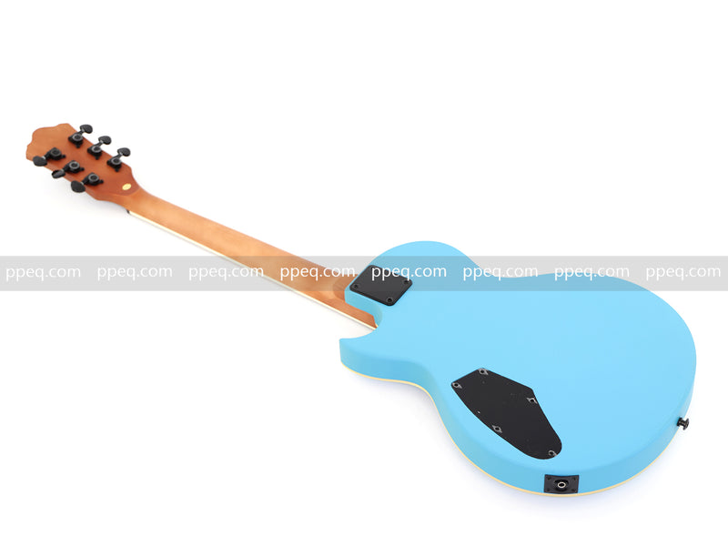 Classic LP Style Single-Cutaway Electric Guitar with Sonic Blue Finish (YMZ-259)