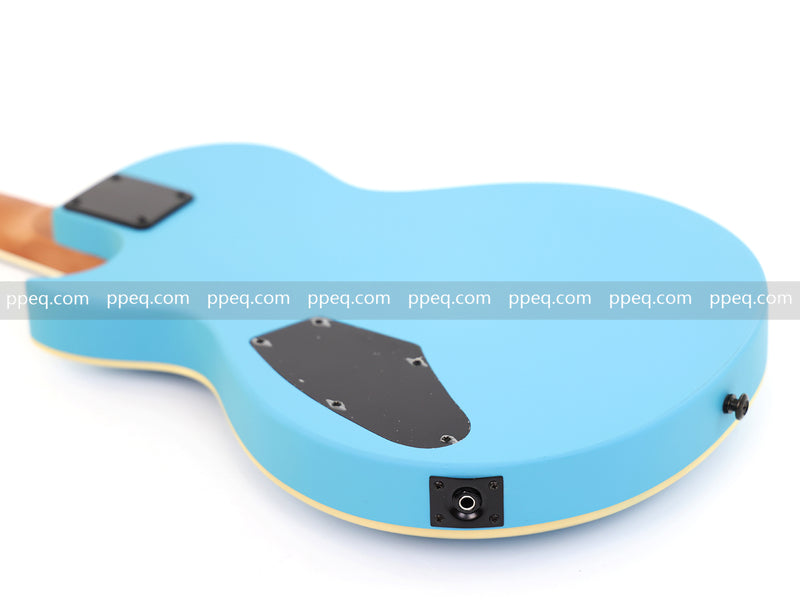 Classic LP Style Single-Cutaway Electric Guitar with Sonic Blue Finish (YMZ-259)