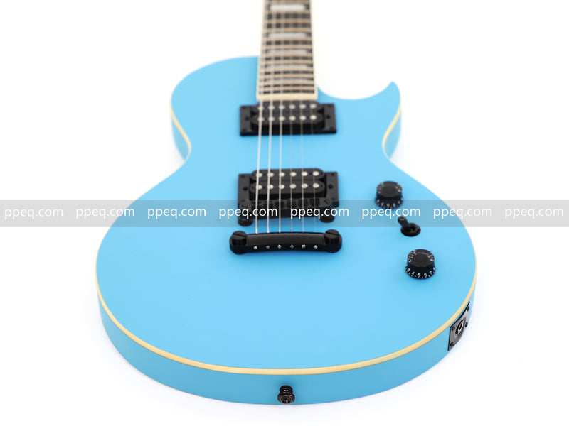 Classic LP Style Single-Cutaway Electric Guitar with Sonic Blue Finish (YMZ-259)