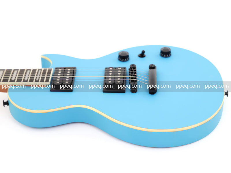 Classic LP Style Single-Cutaway Electric Guitar with Sonic Blue Finish (YMZ-259)