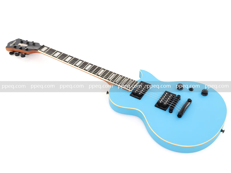 Classic LP Style Single-Cutaway Electric Guitar with Sonic Blue Finish (YMZ-259)