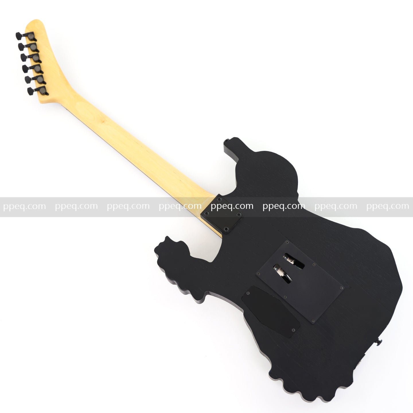 Custom 3D Carved Skull & Bones Electric Guitar (C1610)