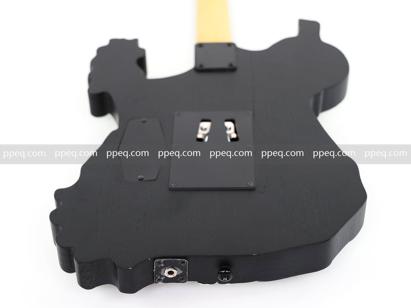 Custom 3D Carved Skull & Bones Electric Guitar (C1610)