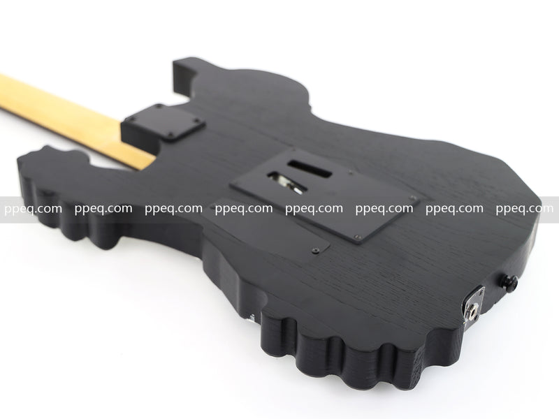 Custom 3D Carved Skull & Bones Electric Guitar (C1610)