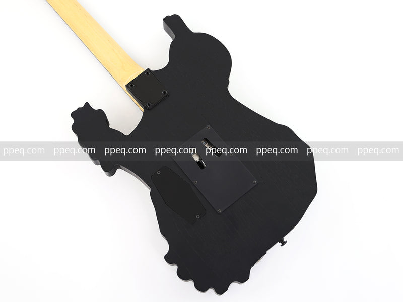 Custom 3D Carved Skull & Bones Electric Guitar (C1610)