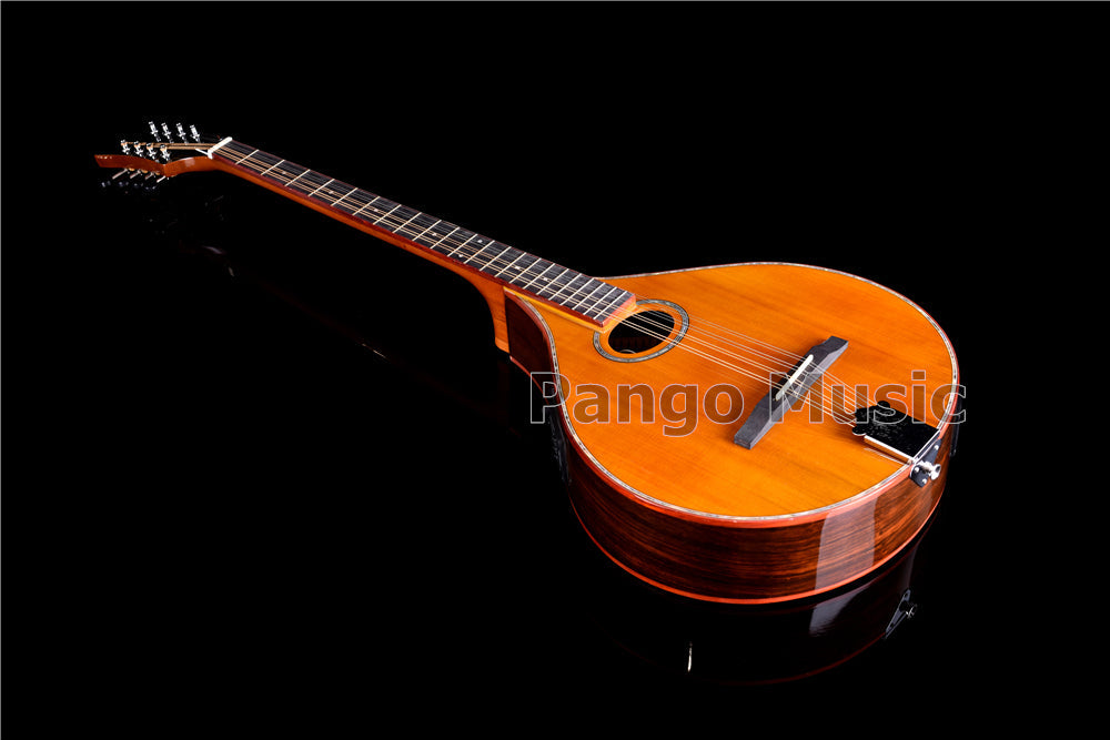 Solid Red Pine Top Irish Bouzouki with EQ (PBM-588)