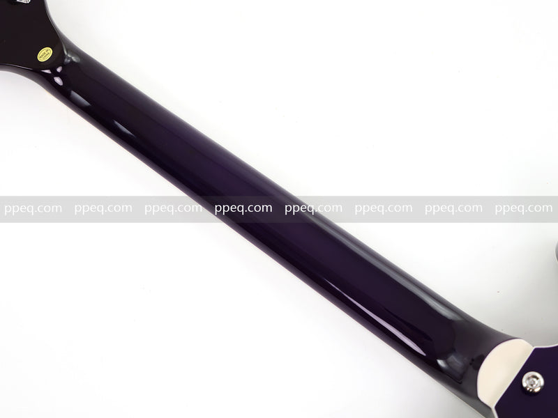 ES-335 Inspired Semi-Hollow Electric Guitar with Flamed Maple Top & Modern Headstock (YMZ-080)