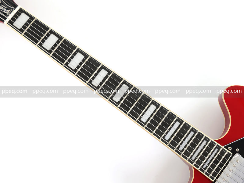 ES-335 Inspired Semi-Hollow Electric Guitar with Glossy Finish & Modern Headstock (YMZ-045)