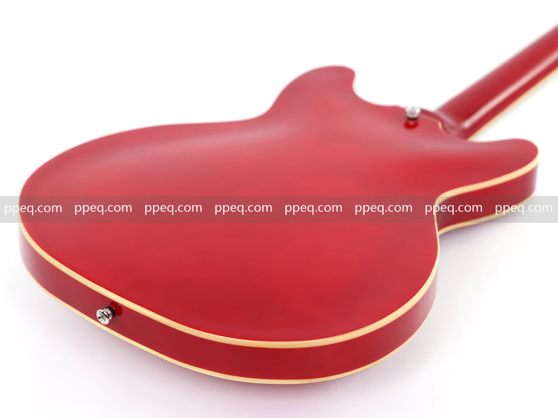 ES-335 Inspired Semi-Hollow Electric Guitar with Glossy Finish & Modern Headstock (YMZ-045)