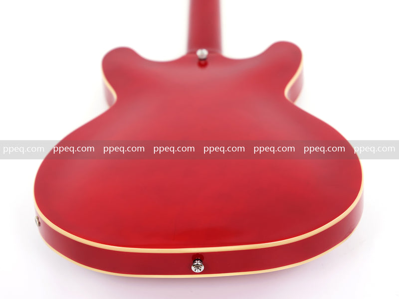 ES-335 Inspired Semi-Hollow Electric Guitar with Glossy Finish & Modern Headstock (YMZ-045)