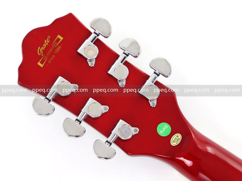 ES-335 Inspired Semi-Hollow Electric Guitar with Glossy Finish & Modern Headstock (YMZ-045)