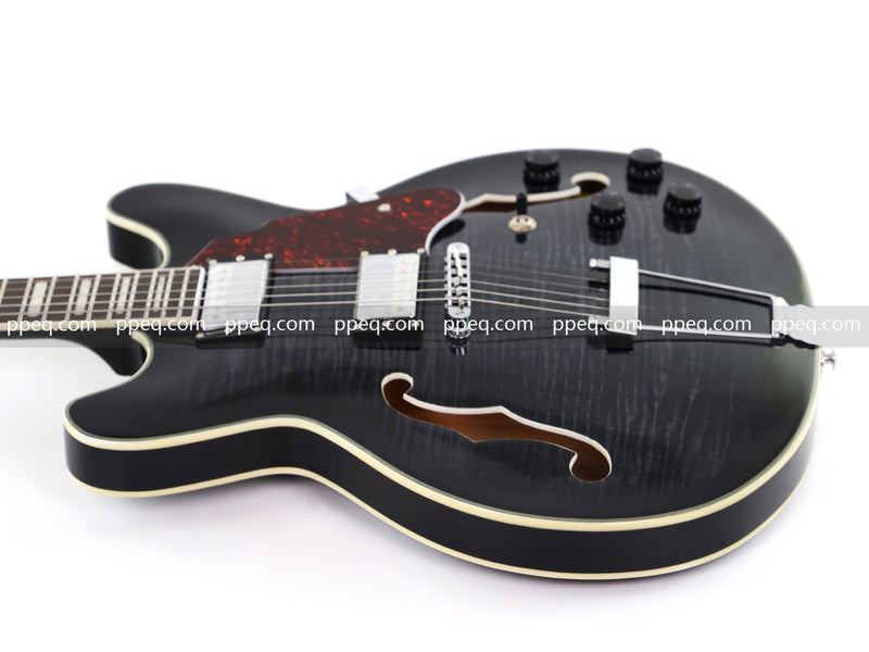 ES-335 Inspired Semi-Hollow Electric Guitar with Glossy Finish & Modern Headstock (YMZ-155)
