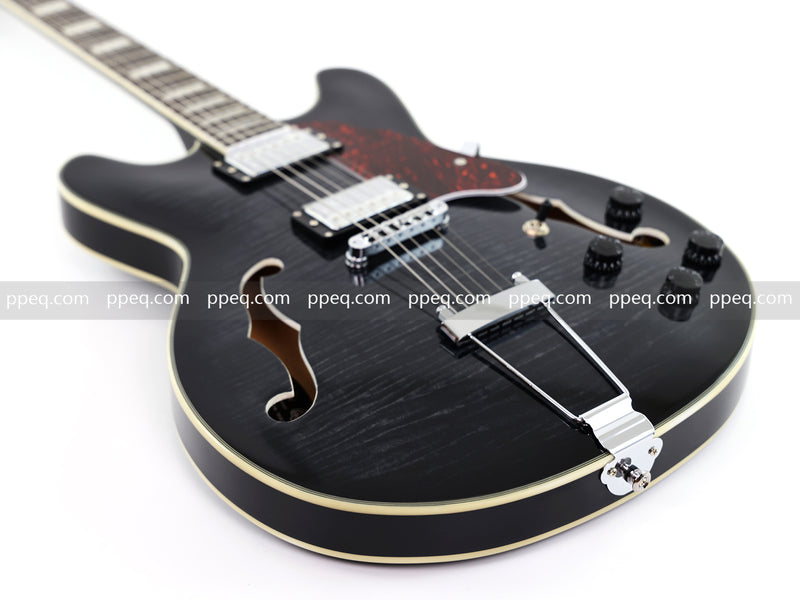 ES-335 Inspired Semi-Hollow Electric Guitar with Glossy Finish & Modern Headstock (YMZ-155)