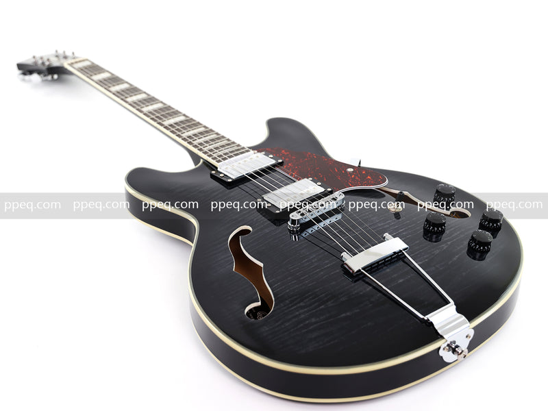 ES-335 Inspired Semi-Hollow Electric Guitar with Glossy Finish & Modern Headstock (YMZ-155)