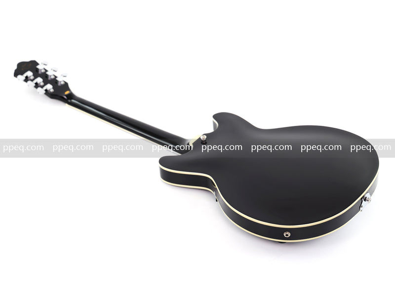 ES-335 Inspired Semi-Hollow Electric Guitar with Glossy Finish & Modern Headstock (YMZ-155)