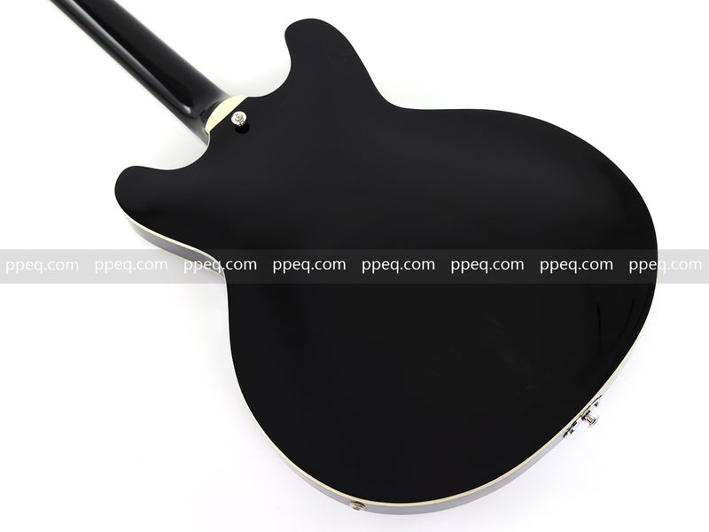 ES-335 Inspired Semi-Hollow Electric Guitar with Glossy Finish & Modern Headstock (YMZ-155)