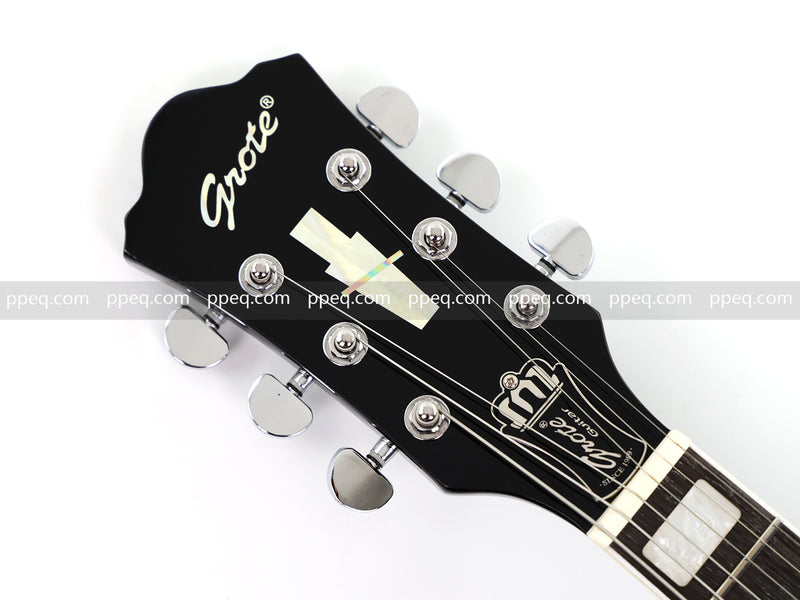 ES-335 Inspired Semi-Hollow Electric Guitar with Glossy Finish & Modern Headstock (YMZ-155)