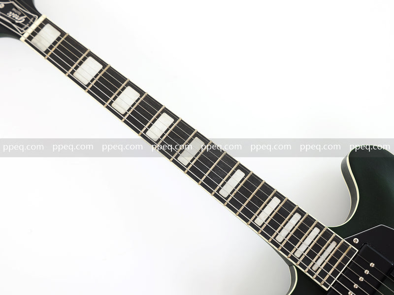 ES-335 Inspired Semi-Hollow Electric Guitar with Matte Finish & Modern Headstock (YMZ-081)