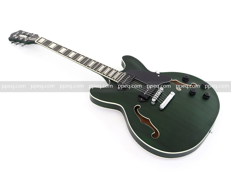 ES-335 Inspired Semi-Hollow Electric Guitar with Matte Finish & Modern Headstock (YMZ-081)