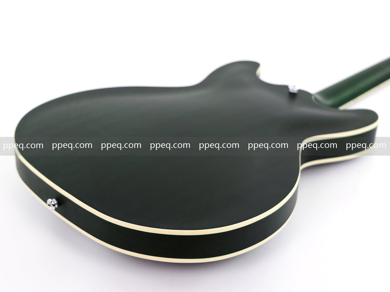 ES-335 Inspired Semi-Hollow Electric Guitar with Matte Finish & Modern Headstock (YMZ-081)