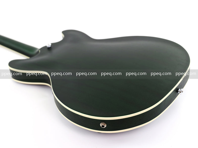 ES-335 Inspired Semi-Hollow Electric Guitar with Matte Finish & Modern Headstock (YMZ-081)