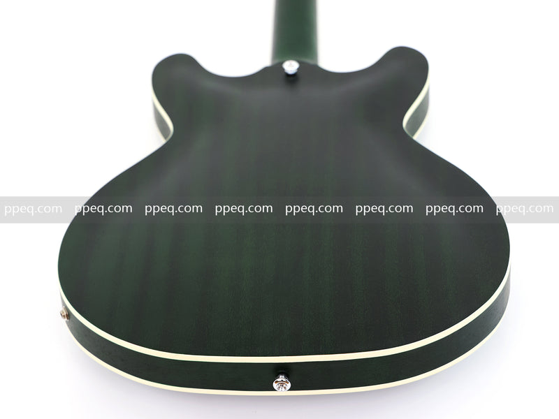 ES-335 Inspired Semi-Hollow Electric Guitar with Matte Finish & Modern Headstock (YMZ-081)