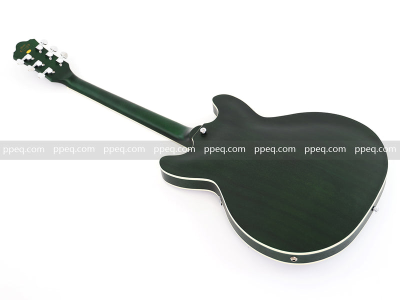 ES-335 Inspired Semi-Hollow Electric Guitar with Matte Finish & Modern Headstock (YMZ-081)