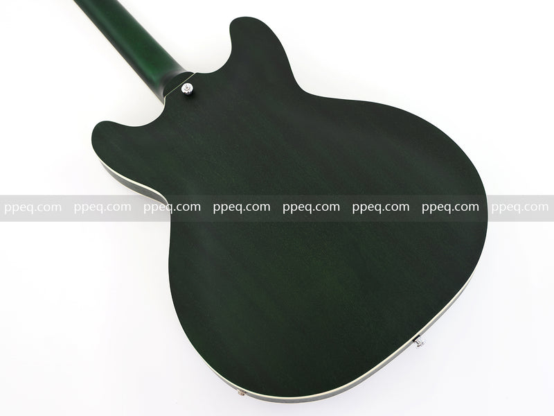 ES-335 Inspired Semi-Hollow Electric Guitar with Matte Finish & Modern Headstock (YMZ-081)