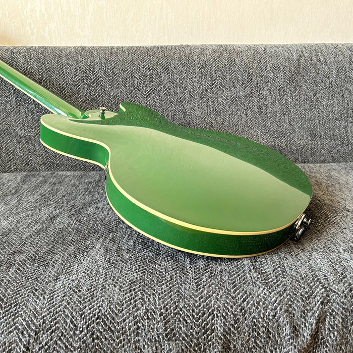 ES-335 Style Green Semi Hollow Body Electric Guitar (GKS-009)