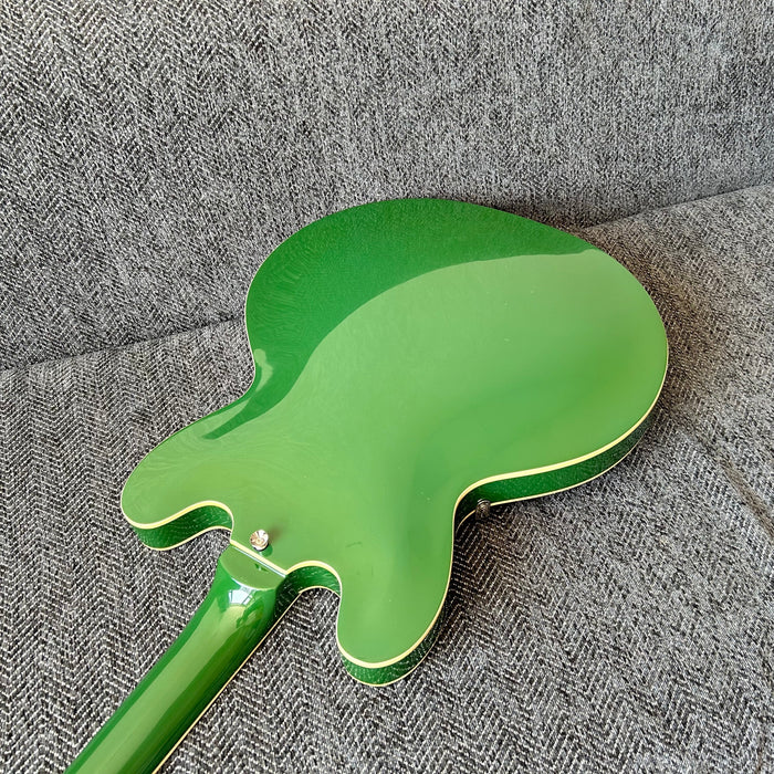 ES-335 Style Green Semi Hollow Body Electric Guitar (GKS-009)