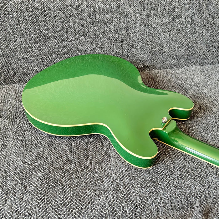 ES-335 Style Green Semi Hollow Body Electric Guitar (GKS-009)