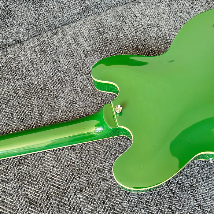 ES-335 Style Green Semi Hollow Body Electric Guitar (GKS-009)